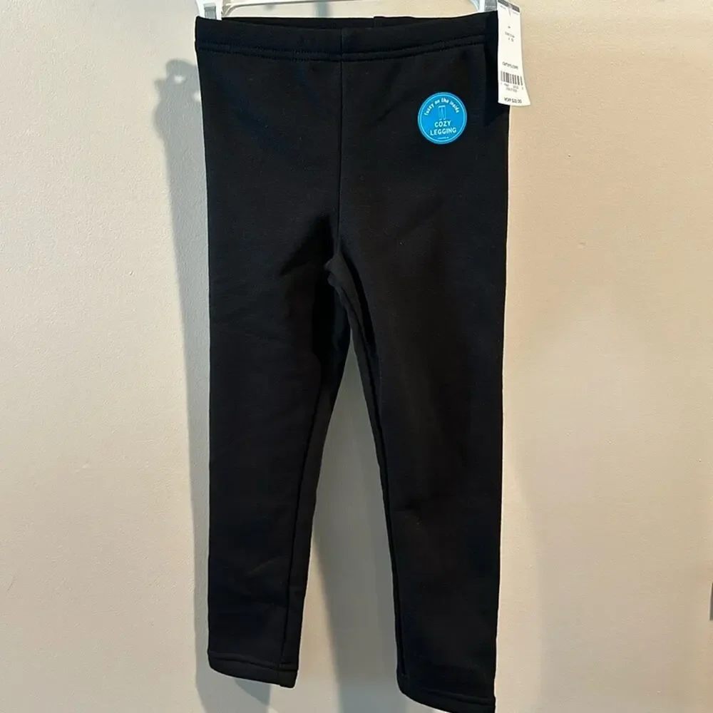 Carter’s Toddler Girl size‎ 4 Black Fleece-Lined Leggings